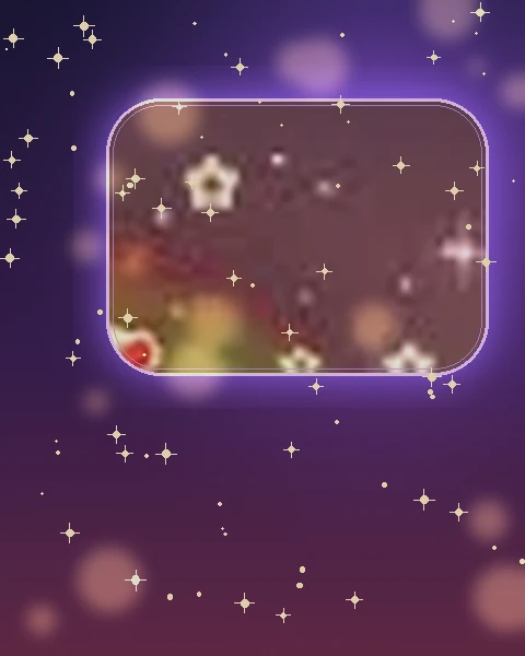 Langit berbintang dan bokeh ungu dari palet logo luckyrp