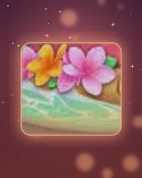 Rumpun bunga tropis dari artwork resmi luckyrp